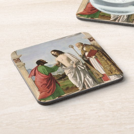 Bezweifeln von Thomas mit St. Magnus, c.1504-05 Untersetzer (Linke Seite)