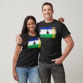 Bezwingen der Lesotho-Flagge für Basotho Männer Fr T-Shirt (Unisex)