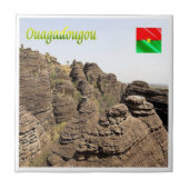 BF005 PEAKS VON FABEDOUGOU, Burkina Faso, Fliese (Vorderseite)