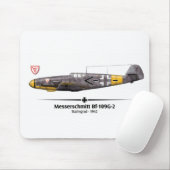 Bf-109G-2 - Luftwaffe - Schlacht von Stalingrad -  Mousepad (Mit Mouse)