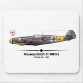 Bf-109G-2 - Luftwaffe - Schlacht von Stalingrad -  Mousepad (Vorne)