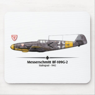 Bf-109G-2, Luftwaffe -, Stalingrad Battle - 1942 Mousepad