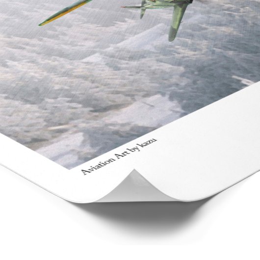 BF 109G "Erich Hartmann" Poster (Ecke)