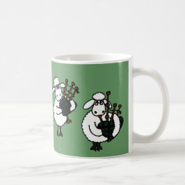 BF, fantastische Schafe, die Bagpipes spielen Kaffeetasse