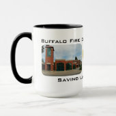 BFD Motor 2" rettend lebt seit 1875" Tasse (Links)