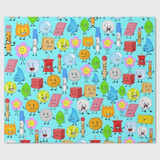 bfdi-Muster Geschenkpapier (Flach)