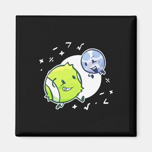Bfdi Tennis Ball und Golf Ball Duo Matte Magnet (Vorne)