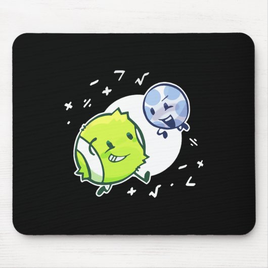 Bfdi Tennis Ball und Golf Ball Duo Matte Mousepad (Vorne)
