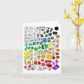 BFDI - Unbelebte Insanität Alle Zeichen _1 Karte (Gelbe Blume)