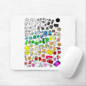 BFDI - Unbelebte Insanität Alle Zeichen _1 Mousepad (Mit Mouse)