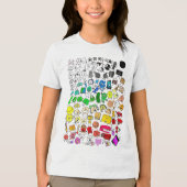 BFDI - Unbelebte Insanität Alle Zeichen _1 Tri-Blend Shirt (Vorderseite)