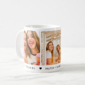 BFF 3 Foto-Collage Freundschaft beste Freunde Kaffeetasse (Vorderseite Links)