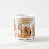 BFF 3 Foto-Collage Freundschaft beste Freunde Kaffeetasse (Mittel)