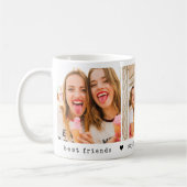 BFF 3 Foto-Collage Freundschaft beste Freunde Kaffeetasse (Links)