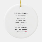 BFF Best Friends Forever Foto Ceramic Ornament (Hinten)