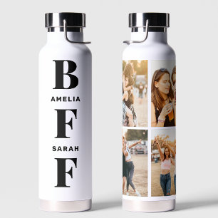 BFF Best Friends Unique Custom Names 4 Photo Trinkflasche