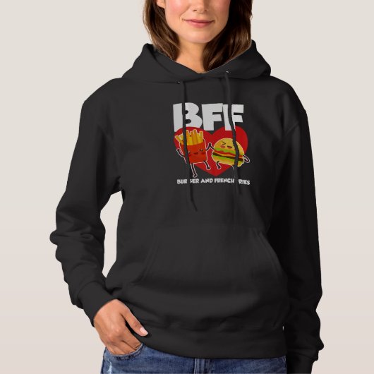 BFF Burger And Fries Hoodie (Vorderseite)