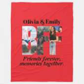 BFF-Foto-Fleece-Decke – Personalisiertes Geschenk Fleecedecke (Vorderseite)