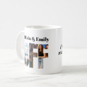 BFF-Foto-Kaffeetasse – Personalisiertes Geschenk Kaffeetasse (Vorderseite Links)