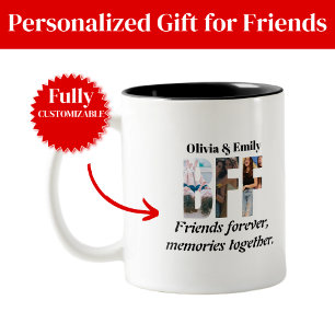 BFF-Fotomug – Personalisiertes Geschenk für Freund Mattglastasse