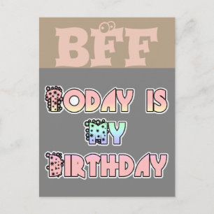 BFF Hakuna Matata heute ist mein Geburtstag Postka Postkarte