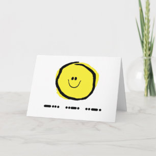 BFF in Morse Code Greeting Card with Karte