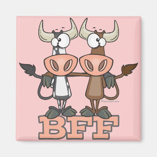 BFF Kuh beste Freunde für immer Kumpels Magnet
