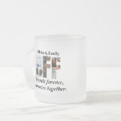 BFF Photo Mug – Personalized Gift for Friends Mattglastasse (Vorderseite Links)