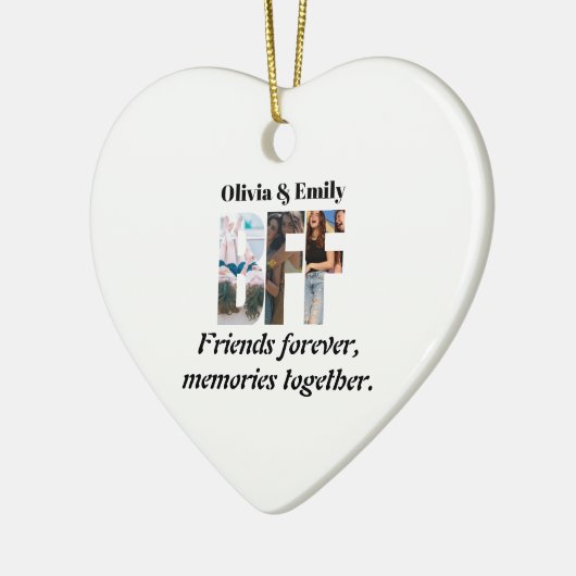 BFF Photo Ornament – Personalized Gift (Links)