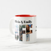 BFF Photo Two-Tone Mug – Personalized Gift Zweifarbige Tasse (Vorderseite Links)