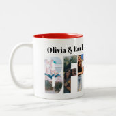 BFF Photo Two-Tone Mug – Personalized Gift Zweifarbige Tasse (Links)