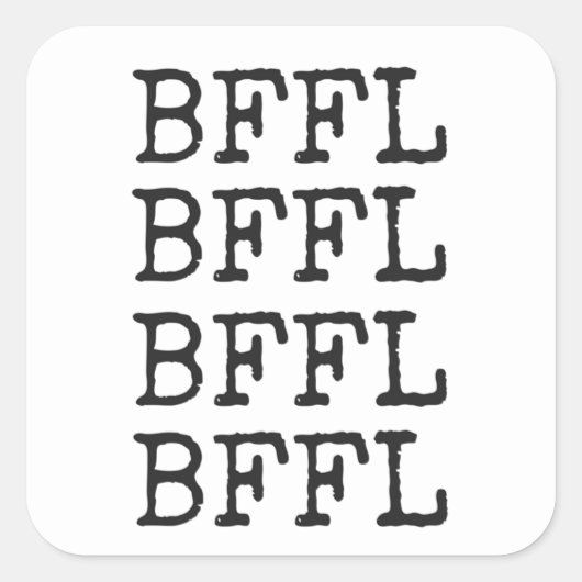 BFFL Square Stickers (Vorderseite)