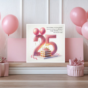 BFFR Kleiner Schwester 25. Geburtstag Karte