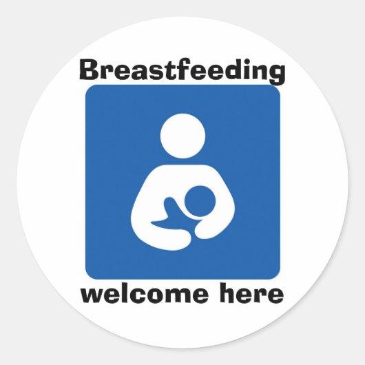 bficon med, Stillzeit, willkommen hier Runder Aufkleber (Vorderseite)