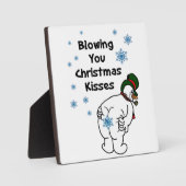Bflügen Sie Weihnachtskisses Fotoplatte (Vorderseite)