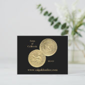 BG-435 "Arms of California" Postkarte (Stehend Vorderseite)