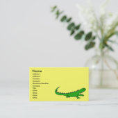 BG, AlligatorVisitenkarten Visitenkarte (Stehend Vorderseite)
