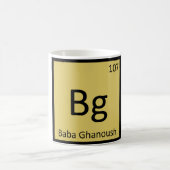 BG - Baba Ghanoush Appetizer Chemistry Symbol Kaffeetasse (Mittel)