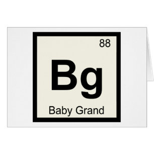 BG - Baby Grand Piano Chemistry Periodic Table