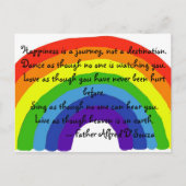 BG - Glück ist eine Reise Postkarte (Vorderseite)