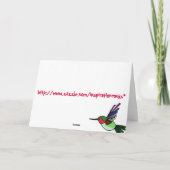 BG- Happy Birthday Crocodile Card Karte (Rückseite)