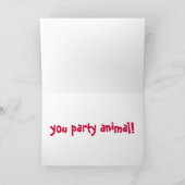 BG- Happy Birthday Crocodile Card Karte (Innenseite)