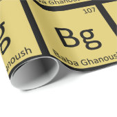 BG - Kuchen Ghanoush Aperitif-Chemie-Symbol Geschenkpapier (Rolleneckpunkt)