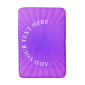 BG RAYS - blau pink + Ihr Text und Ihre Ideen Badematte (Vorderseite Vertikal)