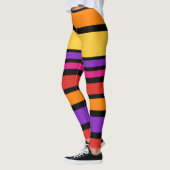 BG Streifen Muster Farbe I + Ihr Hintergrund Leggings (Links)