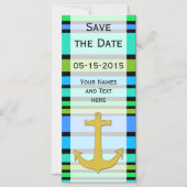 BG Streifen Muster III + Ihr Rücken. Magneteinladung (Vorderseite)