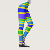 BG Streifen Muster IV + Hintergrund Leggings (Rechts)