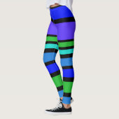 BG Streifen Muster IV + Hintergrund Leggings (Links)