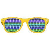 BG Streifen Muster IV + Hintergrund Partybrille (Vorderseite)