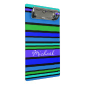 BG Streifen Muster IV + Ihre Rückseite & Idee Mini Klemmbrett (Schrägansicht)